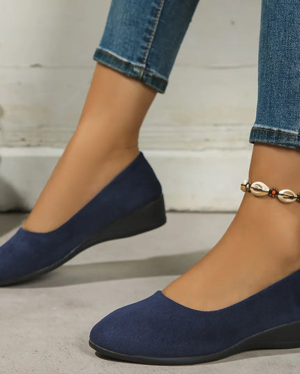 Marlis™ | Elegant Lightweight Non-slip Wedge Shoes Blue Shoes & Sandals