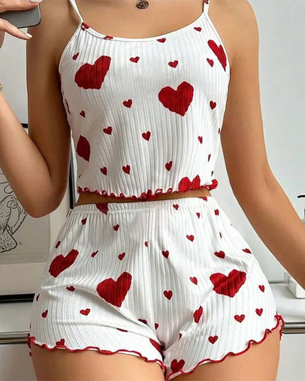 LUSTIQUE™ HEART PRINT PYJAMA SET