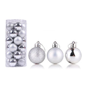 Christmas Ball Ornament Suncatcher Set Silver 3cm Halloween Decorations