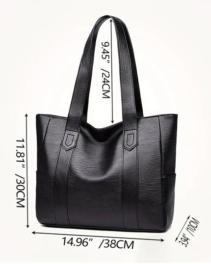 Vintage Large Capacity Vegan Tote Bag Tote Bags