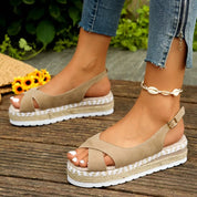 Isla – Cross-Strap Platform Sandals Sandals