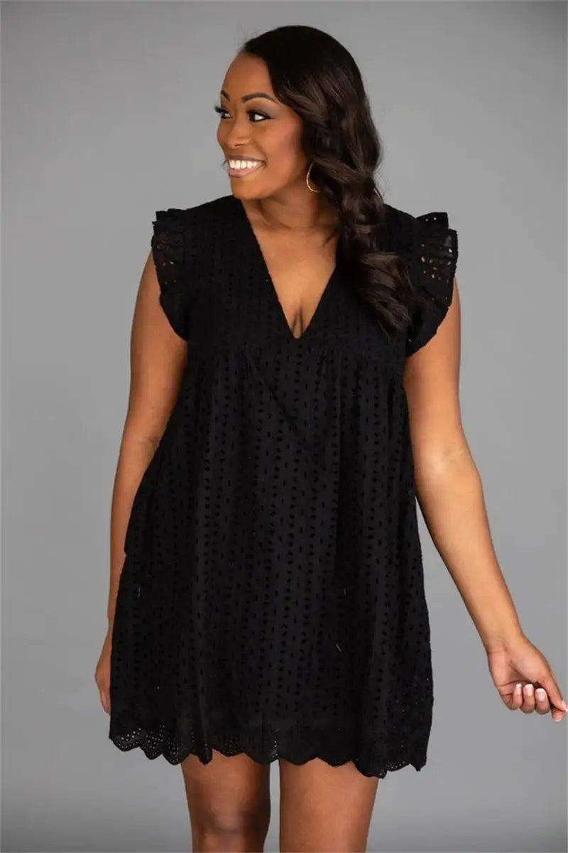 Divine™ | Luxury Lace Romper Dress Dresses