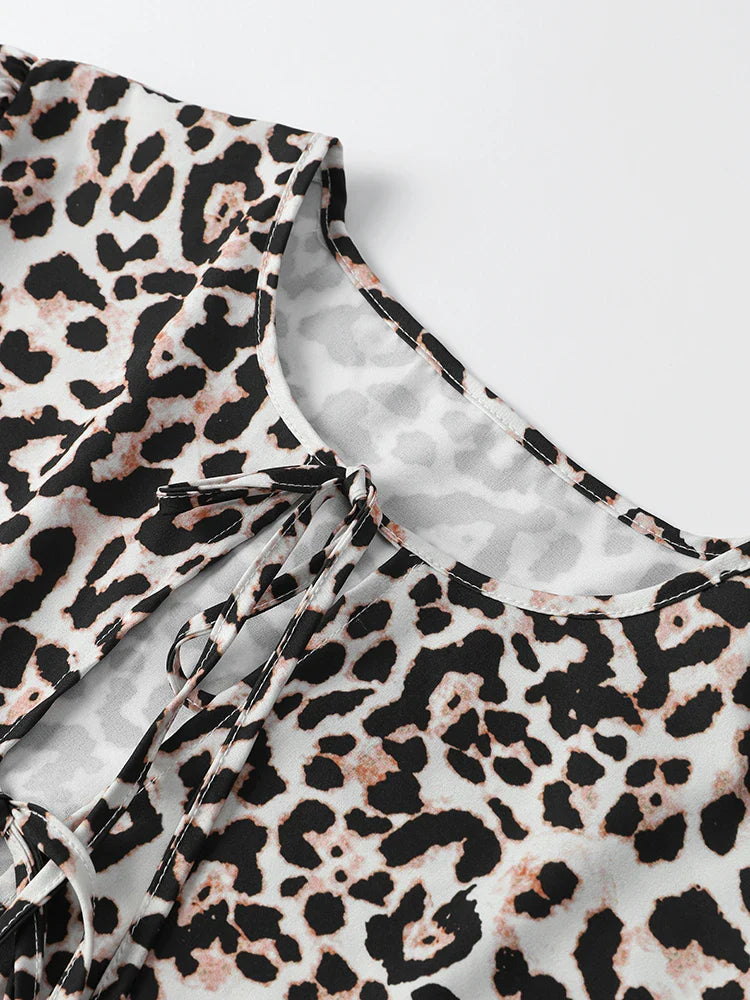 Kendall™ | Leopard Print Flirty & Flowing Sundress Dresses