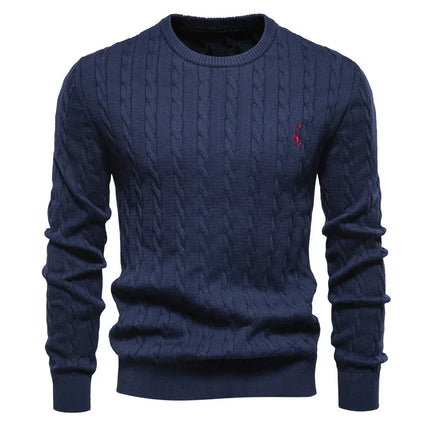 Winston | Premium Men's Sweater Navy Blue Sweater