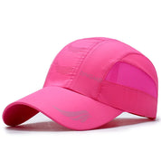 Quick‑Dry Mesh Sports Cap Rose Red 56-60cm Hats