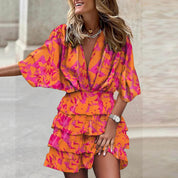 Ianthe | Ruffle Dress Orange Dresses