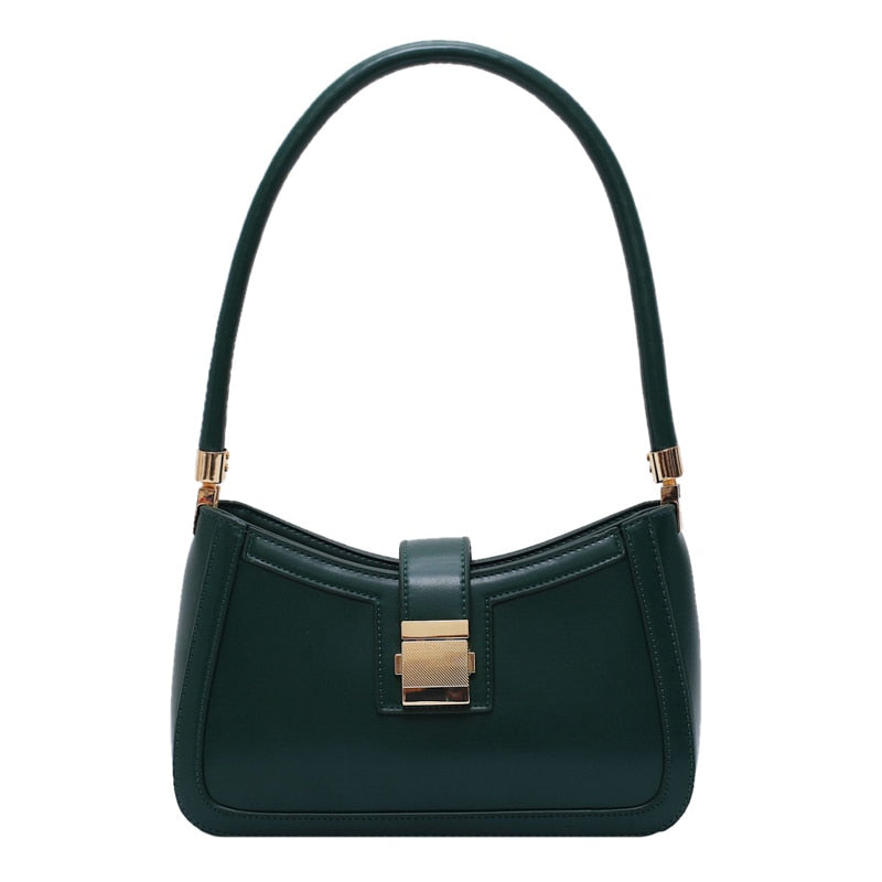 Elegant Women's Designer Shoulder Bag Green Handbags