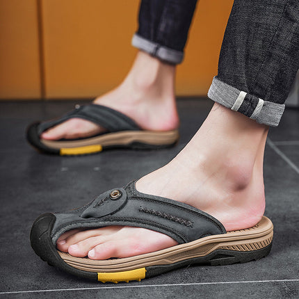 Samuel™ - Orthopedic Protective Toe Flip-flops Grey Shoes