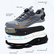 Bryce™ | Rotary Button Safety Trainer Shoes for Men Shoes