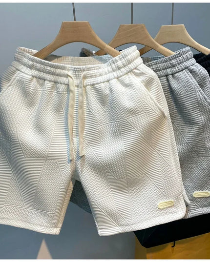 Wave Pattern Men’s Gym Shorts Shorts