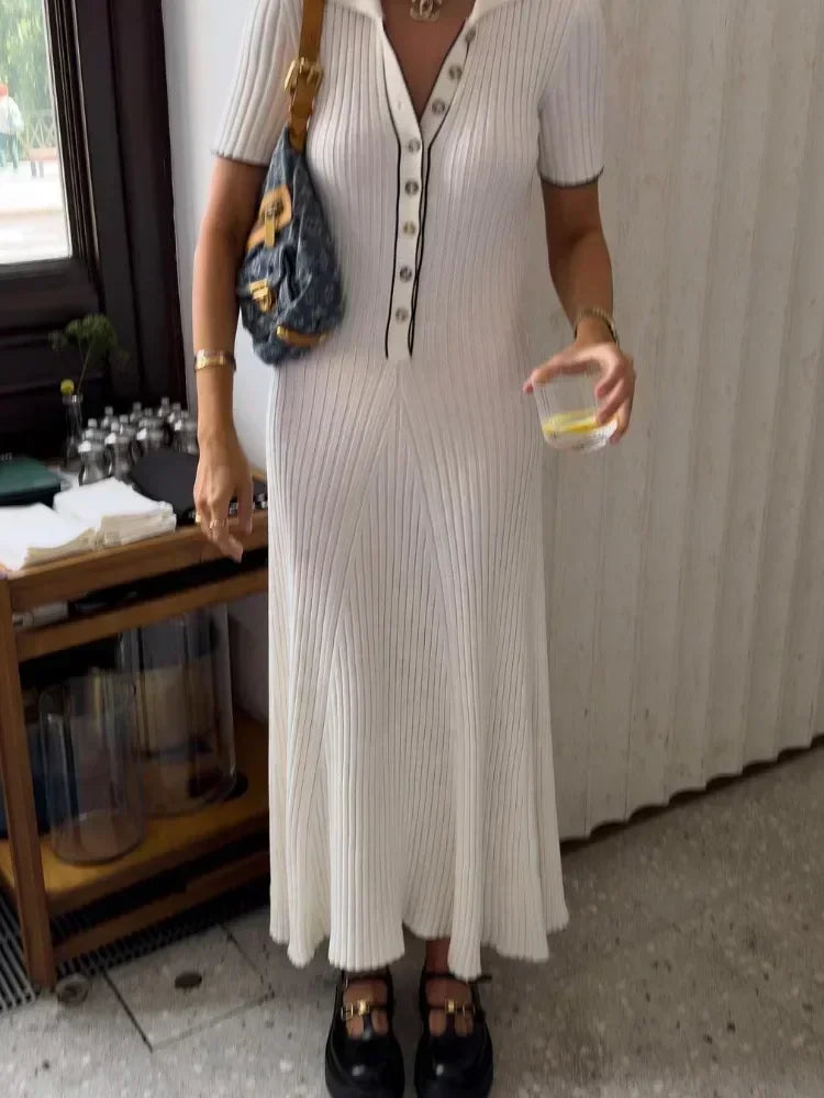 Cosette™ | Casual Knitted Maxi Dress Dresses