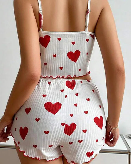 LUSTIQUE™ HEART PRINT PYJAMA SET