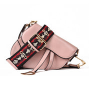 Sophia Women's PU Leather Saddle Shoulder Bag Handbags