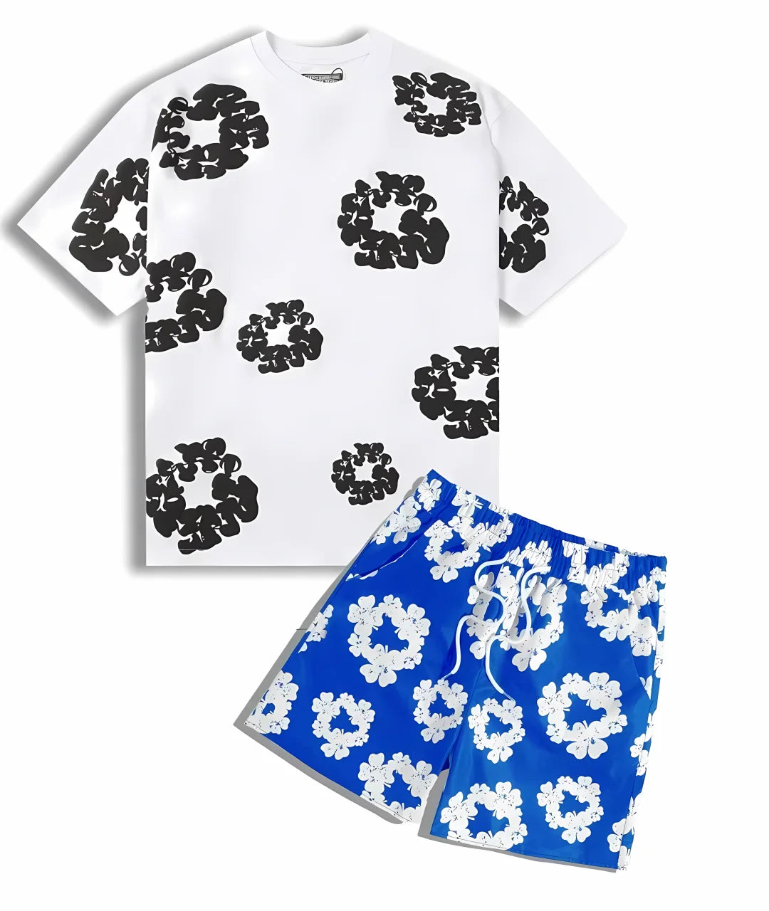 Summer Casual Printed Men’s Suit – Stylish & Cool SUTKDS381TRQ8 Men Set