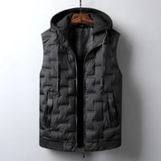 Roan | Hooded Vest CHARCOAL Coats & Jackets