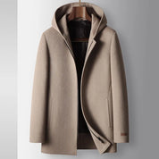 100% Woolen Hooded Coat Coat