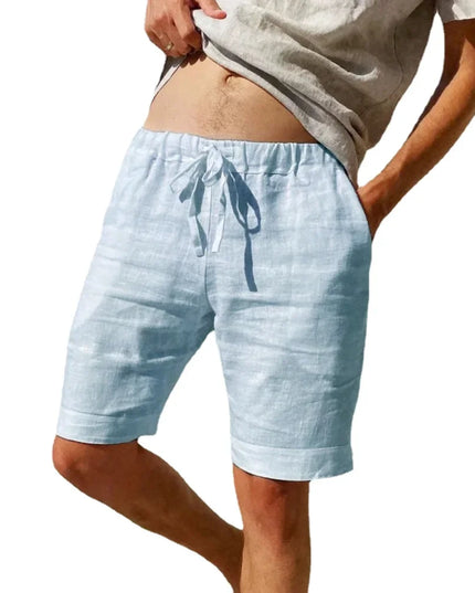 Men’s Cotton-Linen Breathable Street Shorts Shorts