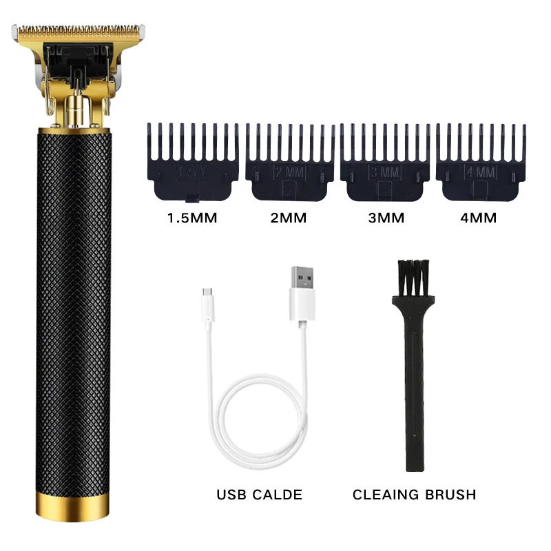 USB Cordless Beard & Hair Trimmer – Pro Kit Black Men's Accessories