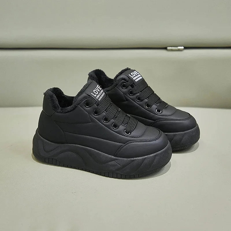 Cressida™ | Casual Warm Fleece-Lined Shoes for Autumn Black Shoes & Sandals
