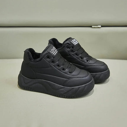 Cressida™ | Casual Warm Fleece-Lined Shoes for Autumn Black Shoes & Sandals