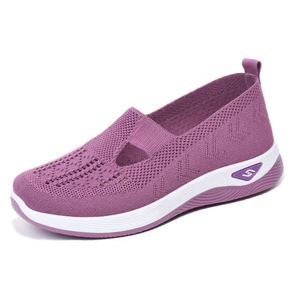 Maya™ - Breathable Knit Sneakers Purple Sandals