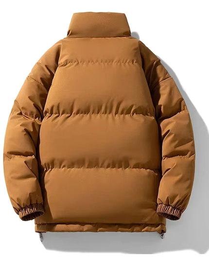 Collared Puffer Jacket Men's Clothing