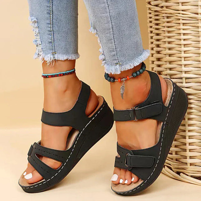 Elena™ – Summer Comfort Wedge Sandals Sandals