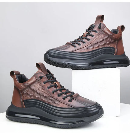 James™ - Stylish Comfortable Sneakers Brown