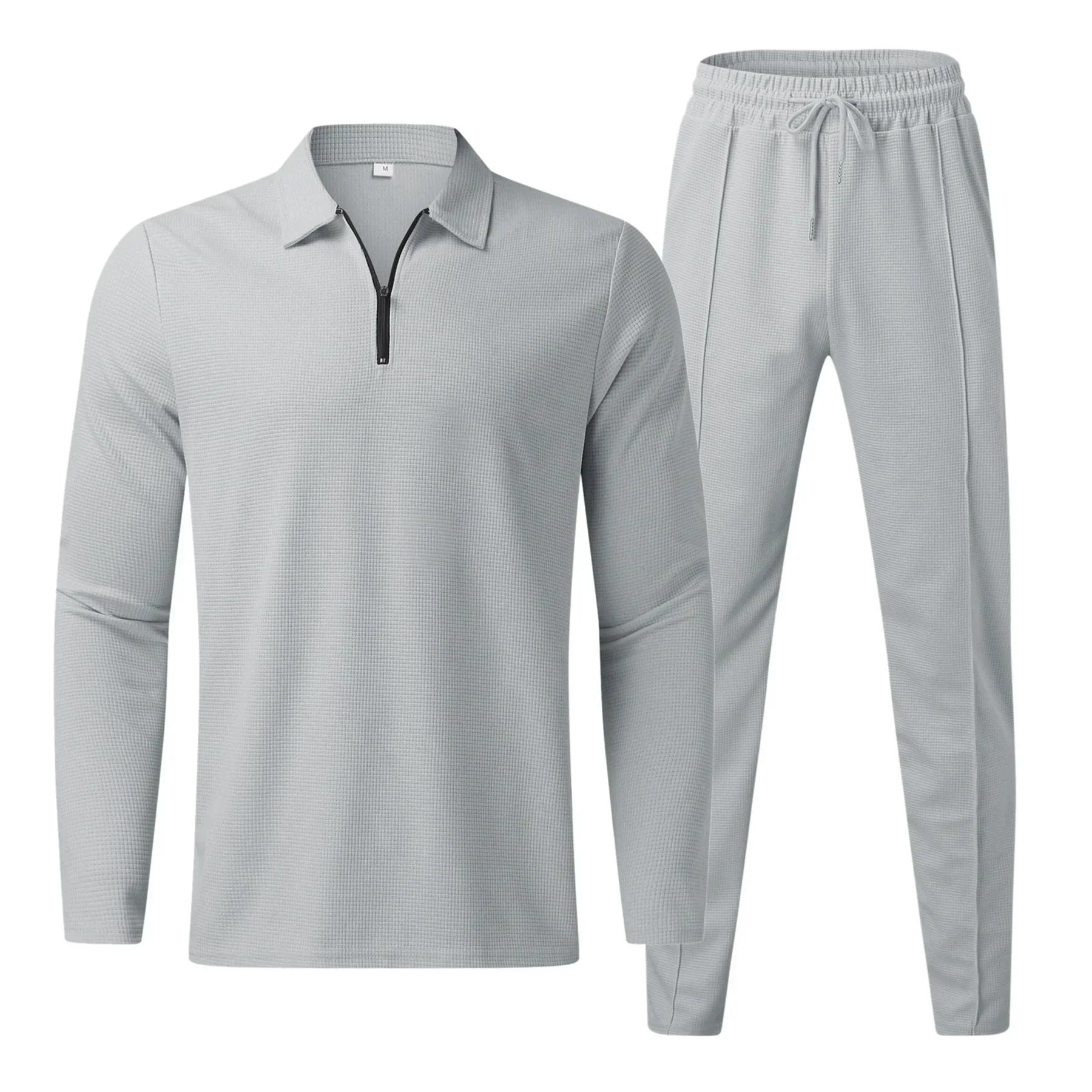 Lewis | Waffle Tracksuit Grey Clothes