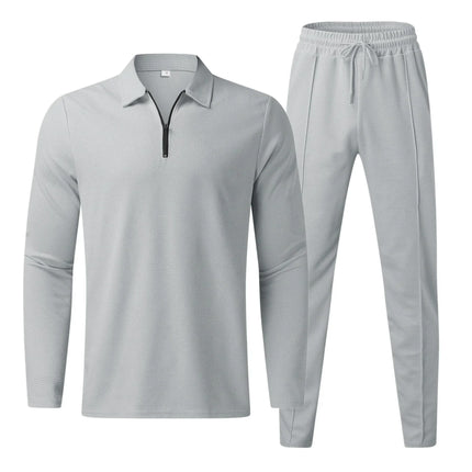 Lewis | Waffle Tracksuit Grey Clothes