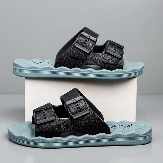 Delmar Comfort Slides Blue