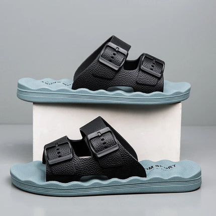 Delmar Comfort Slides Blue