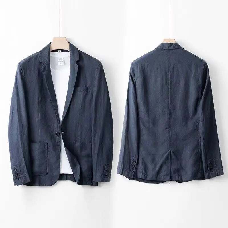 Linen Suit Set For Men Breathable Comfort Luxury Men Set
