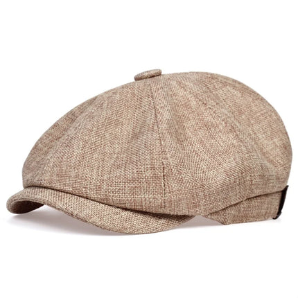 Unisex Casual Newsboy Hats beige One Size Hats
