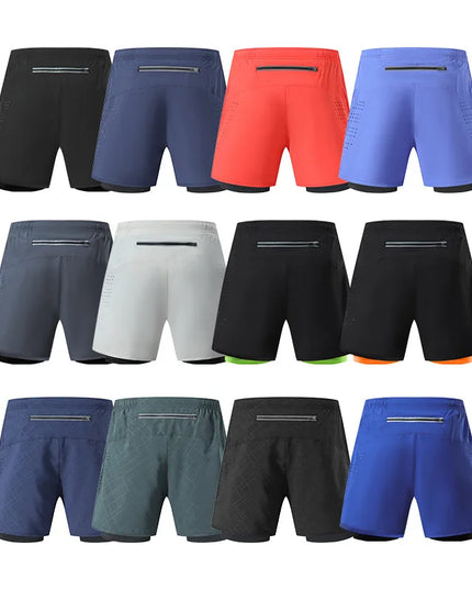 Men's 2-in-1 Quick-Dry Running Shorts with Phone Pocket Shorts