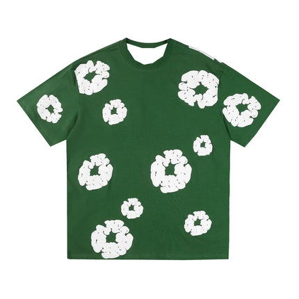 Unisex Denim Tears Short Sleeve T-Shirt Green T-Shirt