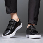 Franco™ - Comfortable Leather Sneaker Black