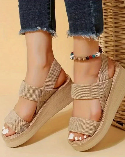 Rhea™ - Minimalist Slingback Sandals Khaki Sandals