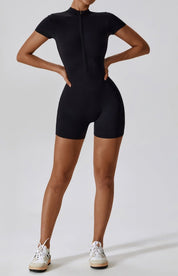ZipChic Short Sleeve Jumpsuit Jumpsuit