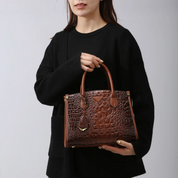 Vintage Crocodile Leather Designer Handbag Handbags