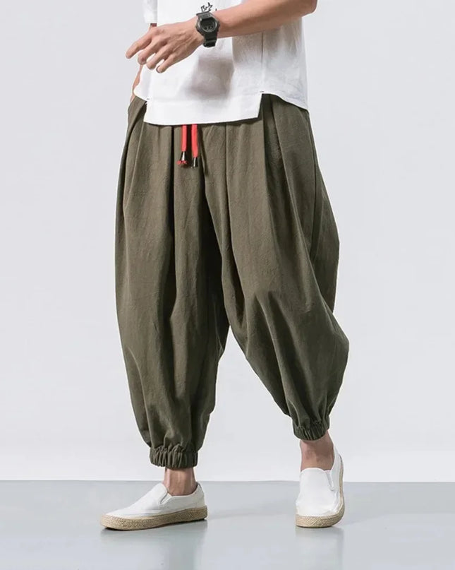 Kairo Easy Fit Tapered Pants Army Green Men Pants