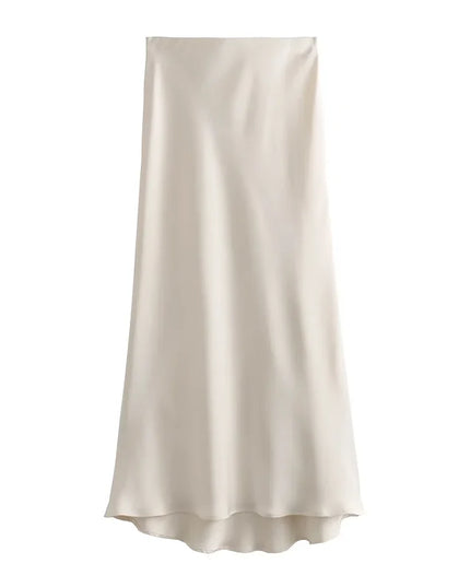 Juliet™ | Silk Skirt Beige