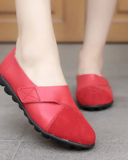 Cecilia™ | Comfy Premium Leather Orthopedic Loafers Red Shoes & Sandals