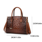 Vintage Crocodile Leather Designer Handbag Handbags