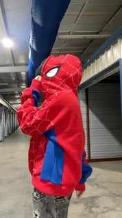 Y2K Spider Print Hooded Hoodie – Hip-Hop Style Men's Hoodie