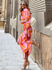 SOLANA | Printed Wrap Dress Dresses