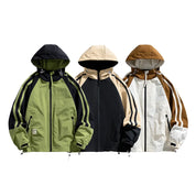 Horizon Striped Weather‑Resistant Jacket Men's Winter Jacket