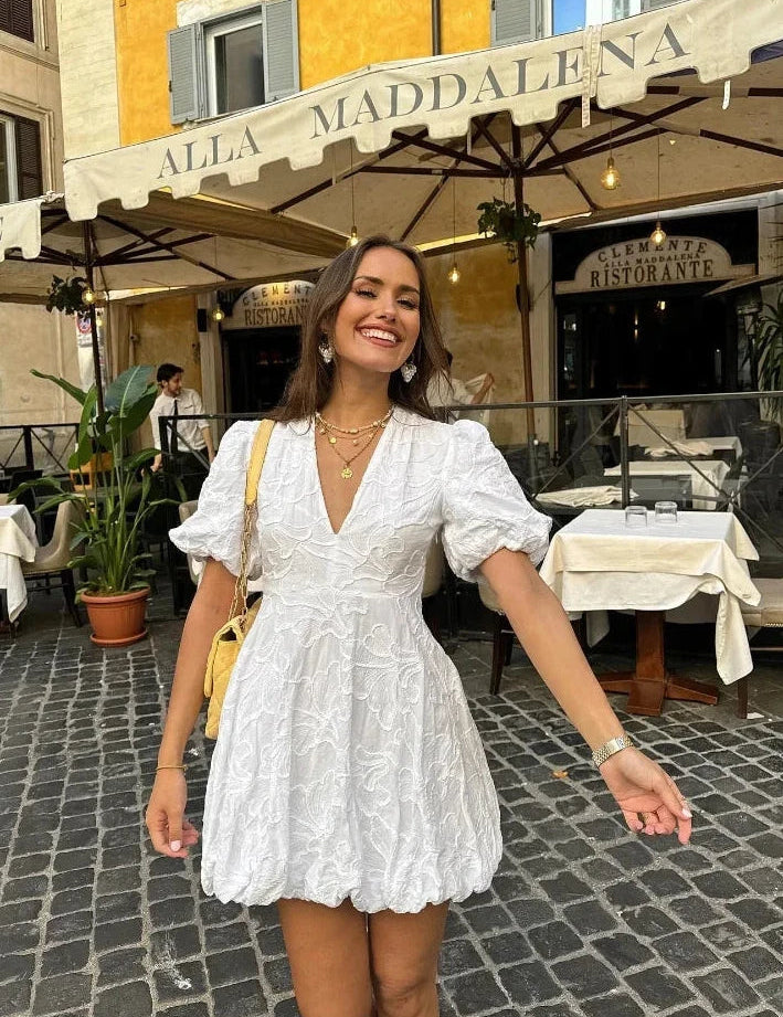 Eleanor | Puff Sleeve Dress Dress