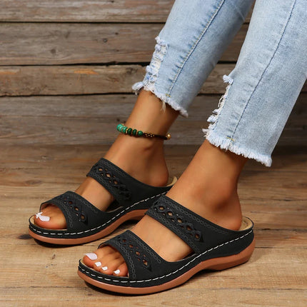 Diana™ | Chunky Orthopedic Sandals Black Shoes & Sandals