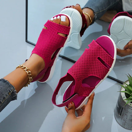 Ellery™ | Open Toe Orthopedic Sandals Fuchsia Shoes & Sandals